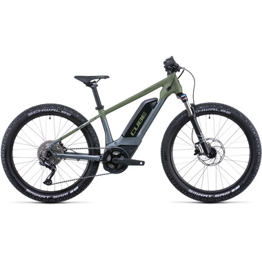 Mountain Bike eléctrica CUBE ACID 240 HYBRID ROOKIE SL 400 24" Verde oliva/Gris 2022 0